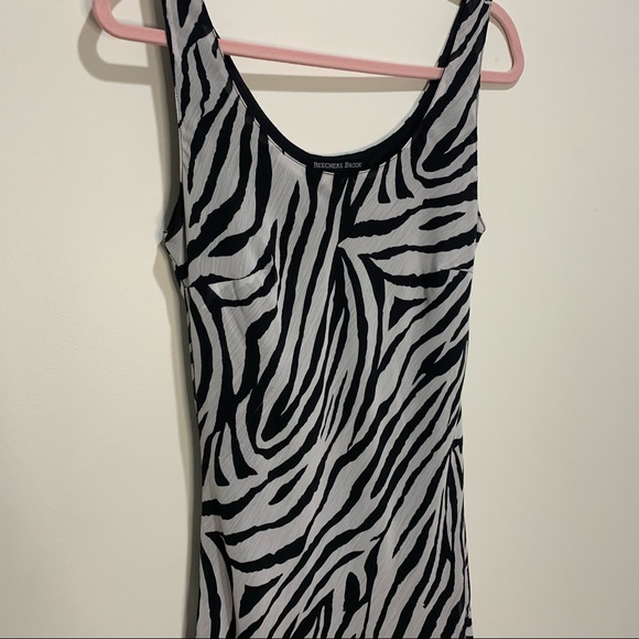 Beechers Brook Black & White Zebra Print Midi Dress - Picture 3 of 5